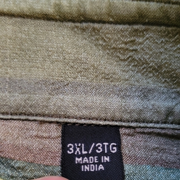 Robert Graham Men 3XL Flip Cuff Button Up Long Sleeve Shirt Stripes Embroidered - Picture 7 of 11